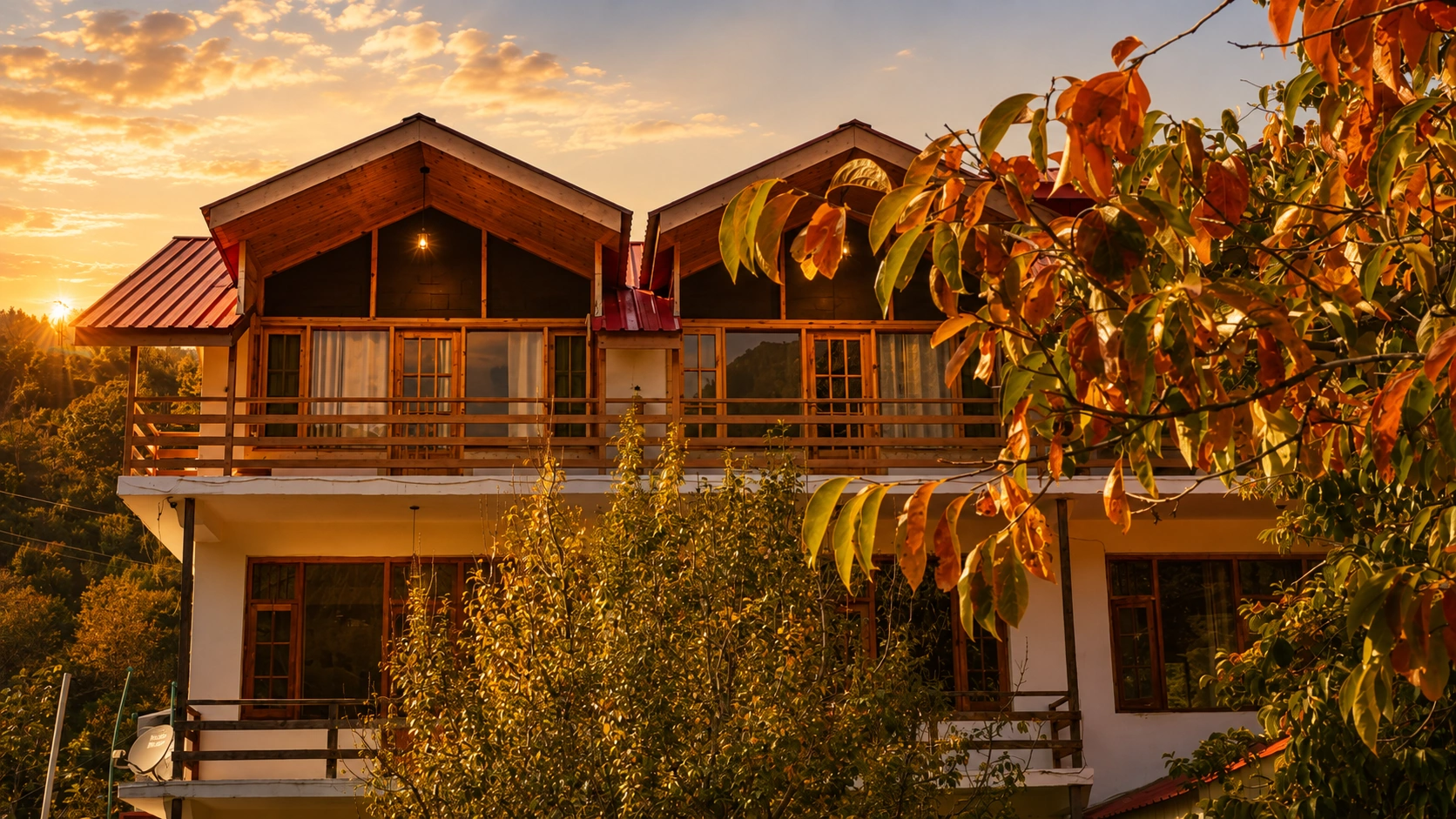 Farm-to-table dining detail at the property restaurant